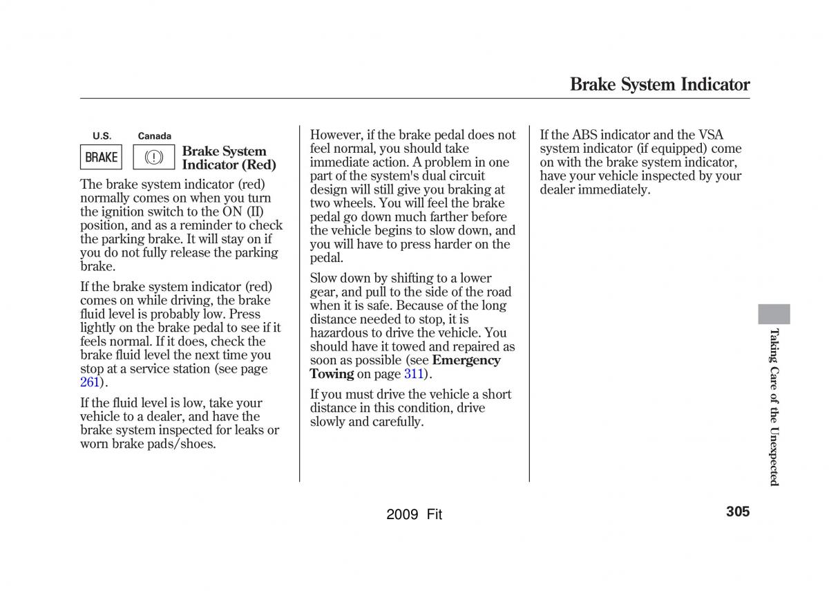 Honda Jazz III 3 Fit II manual / page 308