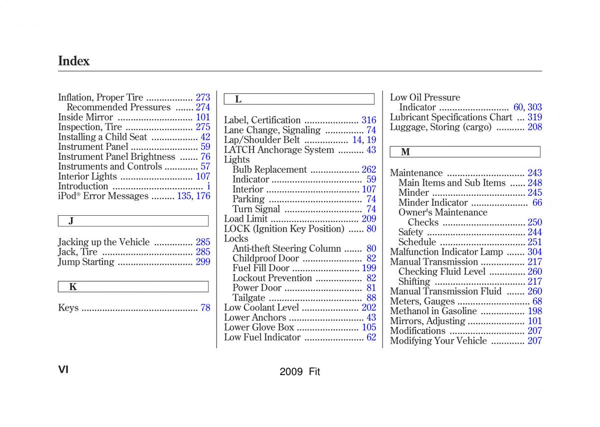 Honda Jazz III 3 Fit II manual / page 345