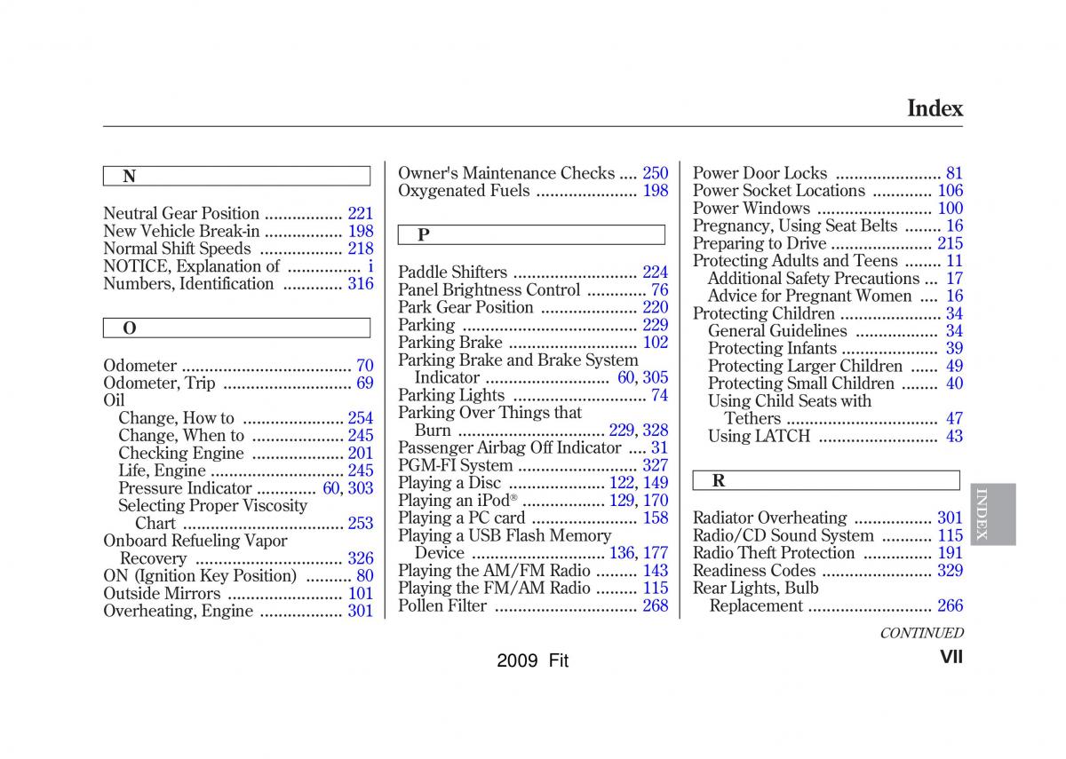 Honda Jazz III 3 Fit II manual / page 346