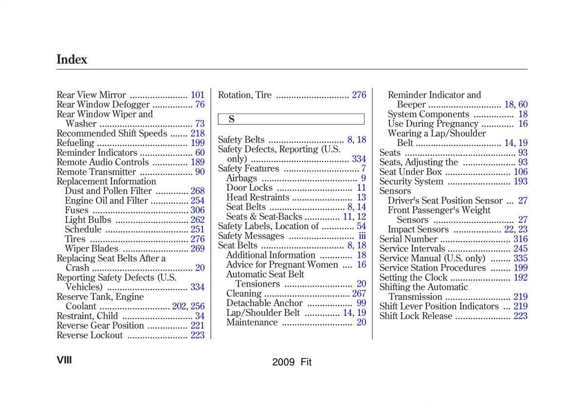 Honda Jazz III 3 Fit II manual / page 347