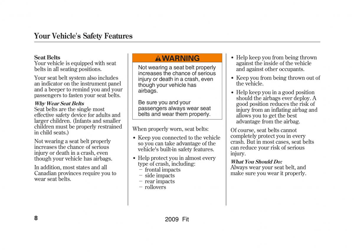 Honda Jazz III 3 Fit II manual / page 11