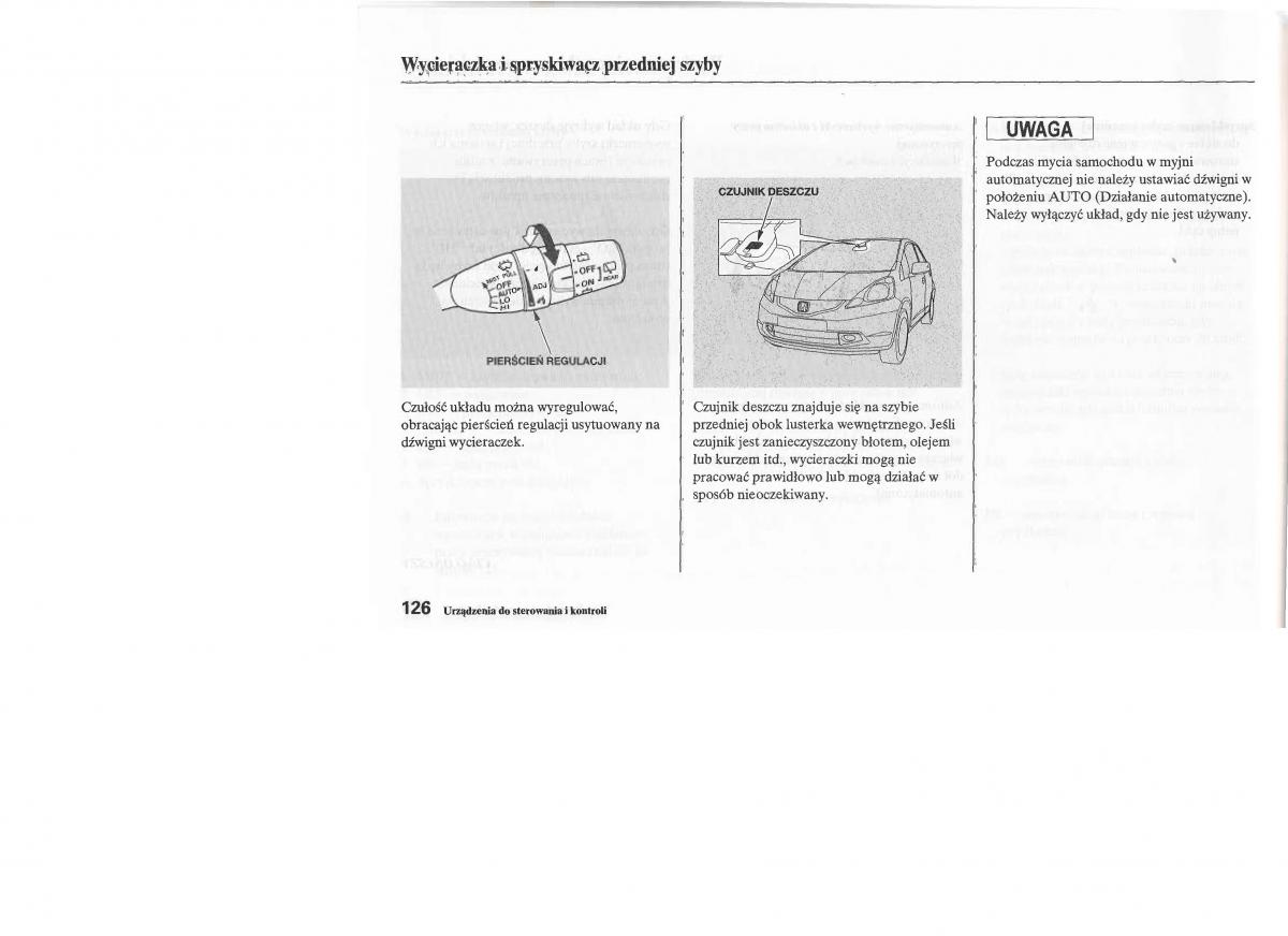 Honda Jazz III 3 Fit II instrukcja obslugi / page 127
