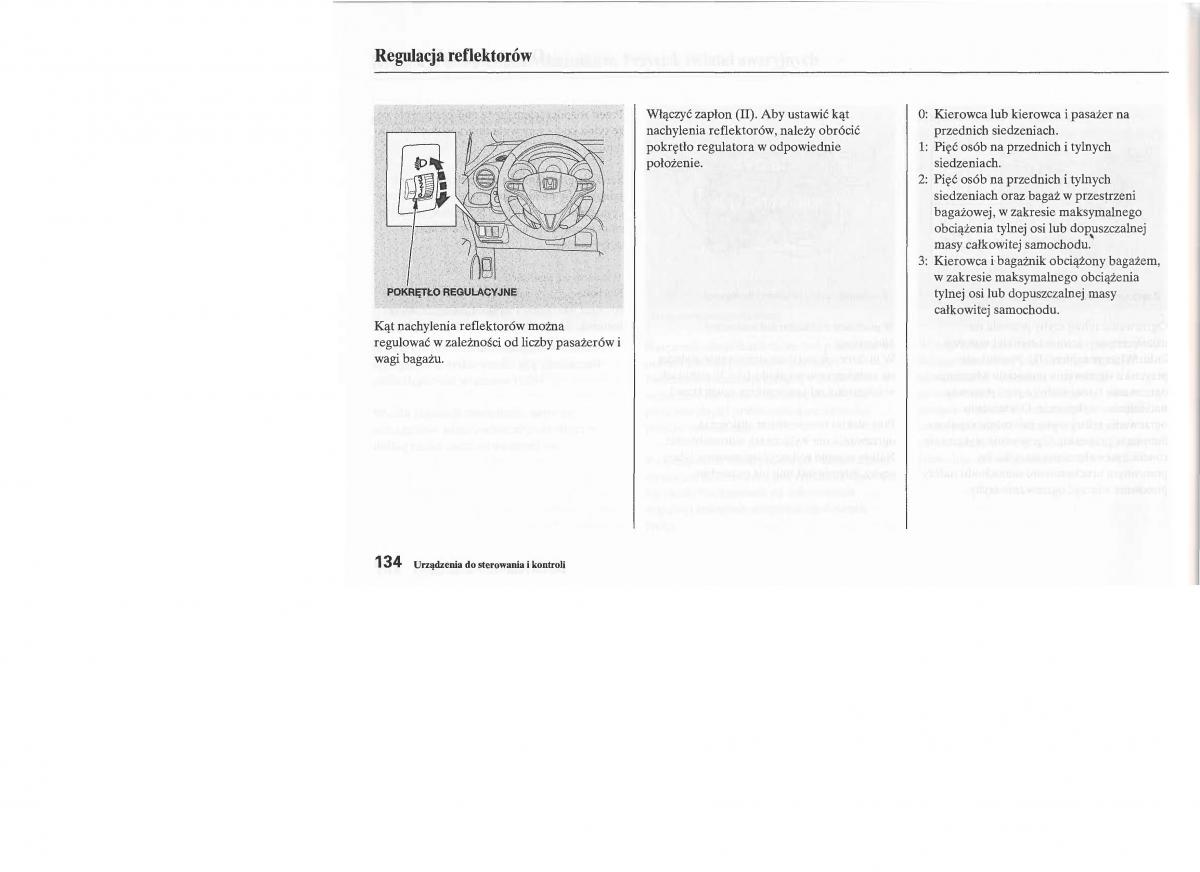 Honda Jazz III 3 Fit II instrukcja obslugi / page 135