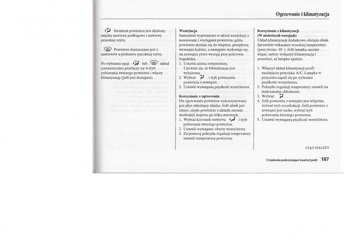 instrukcja obsługi Honda Jazz Honda Jazz III 3 Fit II instrukcja / page 186