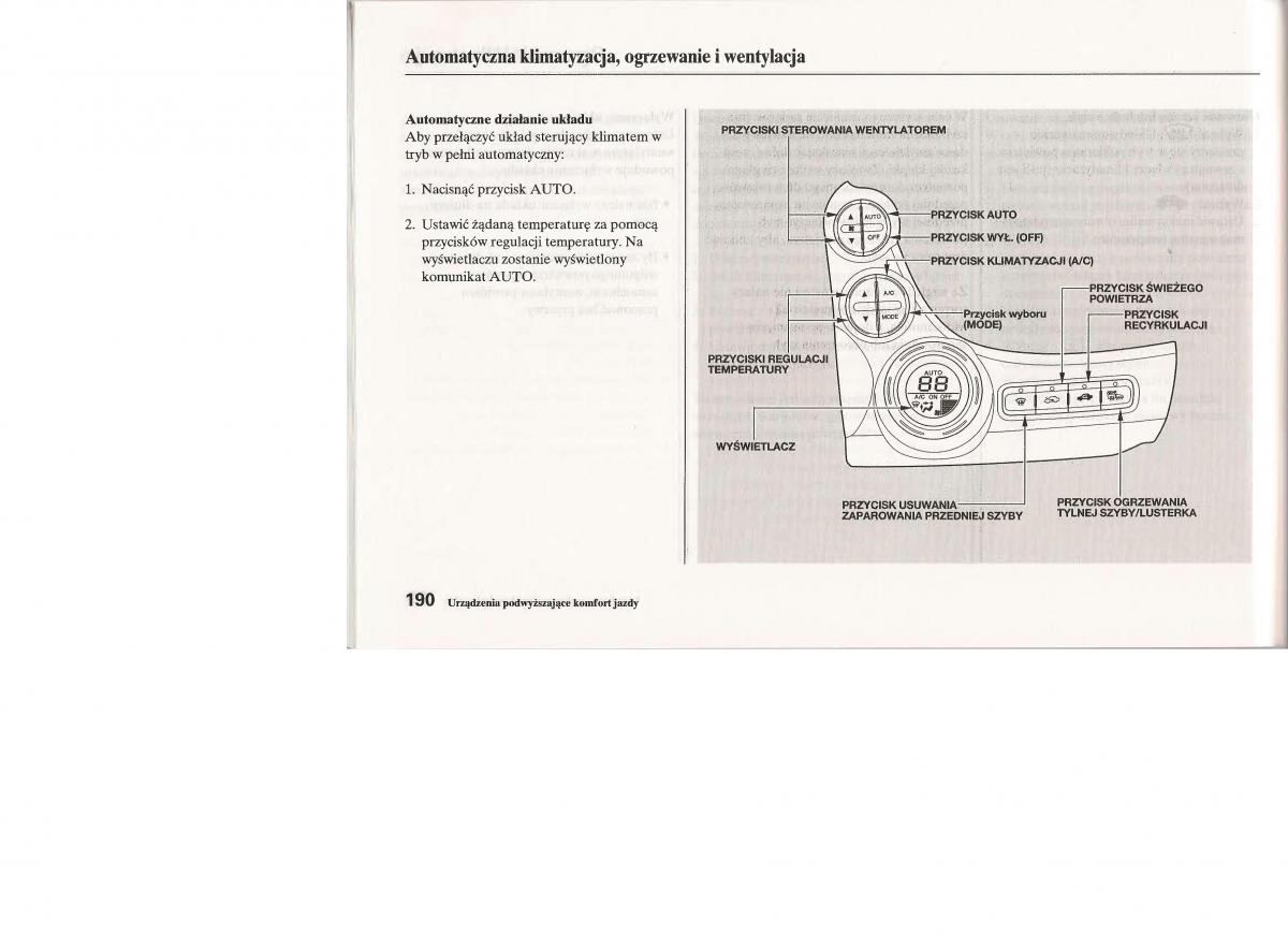 Honda Jazz III 3 Fit II instrukcja obslugi / page 189