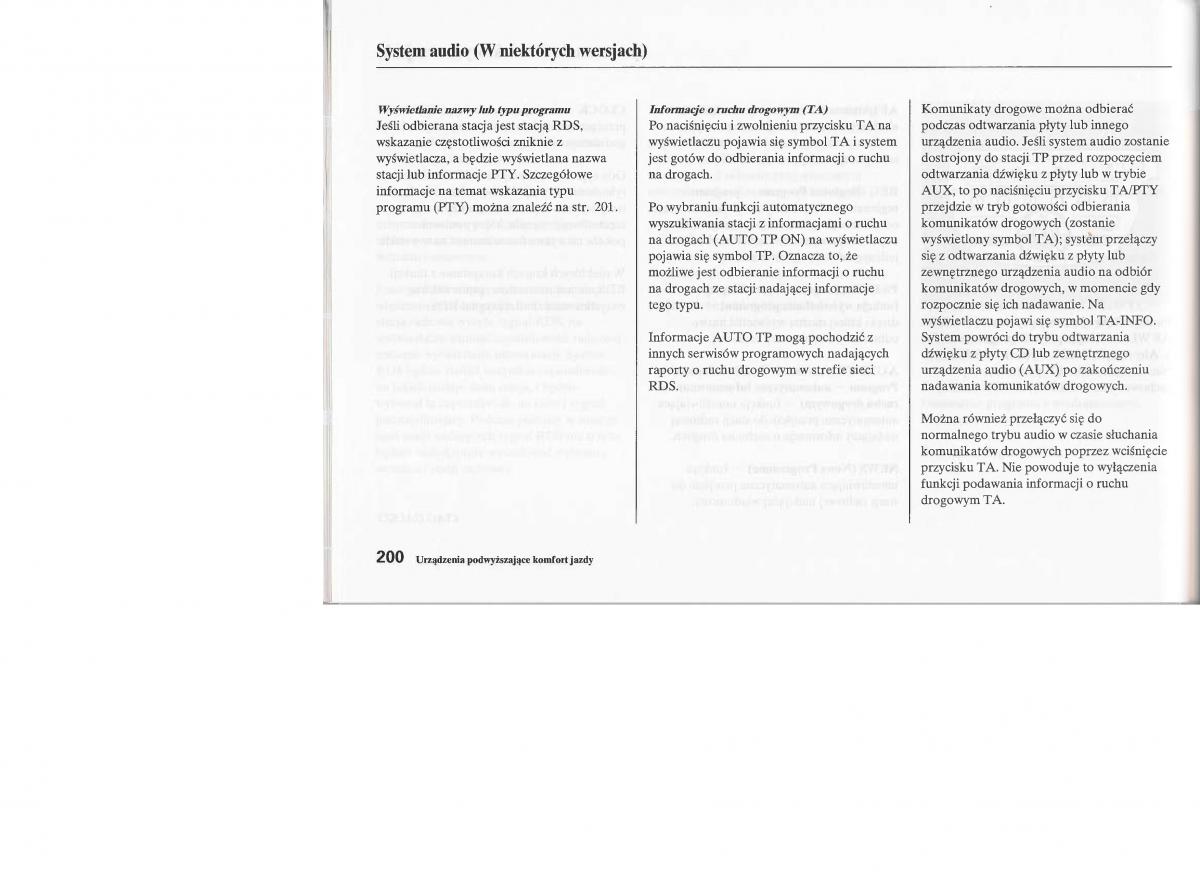 Honda Jazz III 3 Fit II instrukcja obslugi / page 199