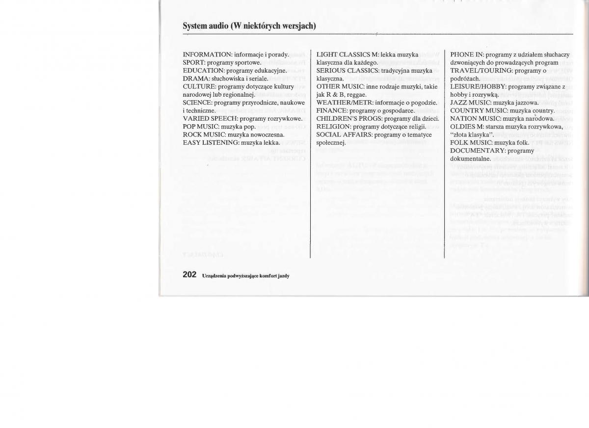 Honda Jazz III 3 Fit II instrukcja obslugi / page 201