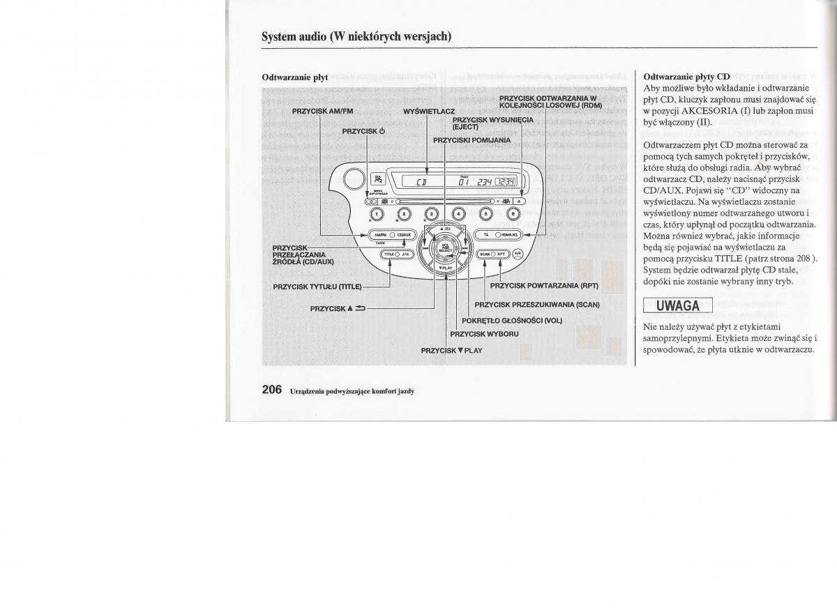 Honda Jazz III 3 Fit II instrukcja obslugi / page 205