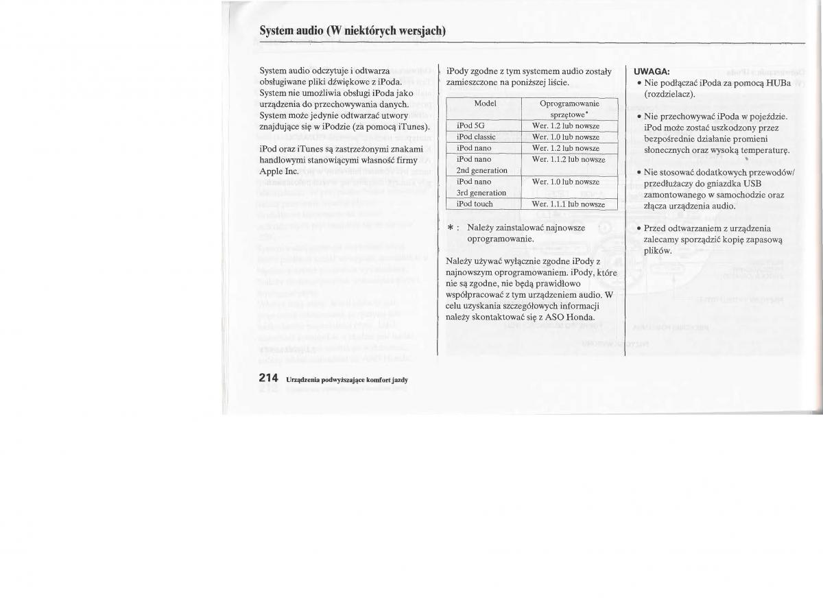 Honda Jazz III 3 Fit II instrukcja obslugi / page 213