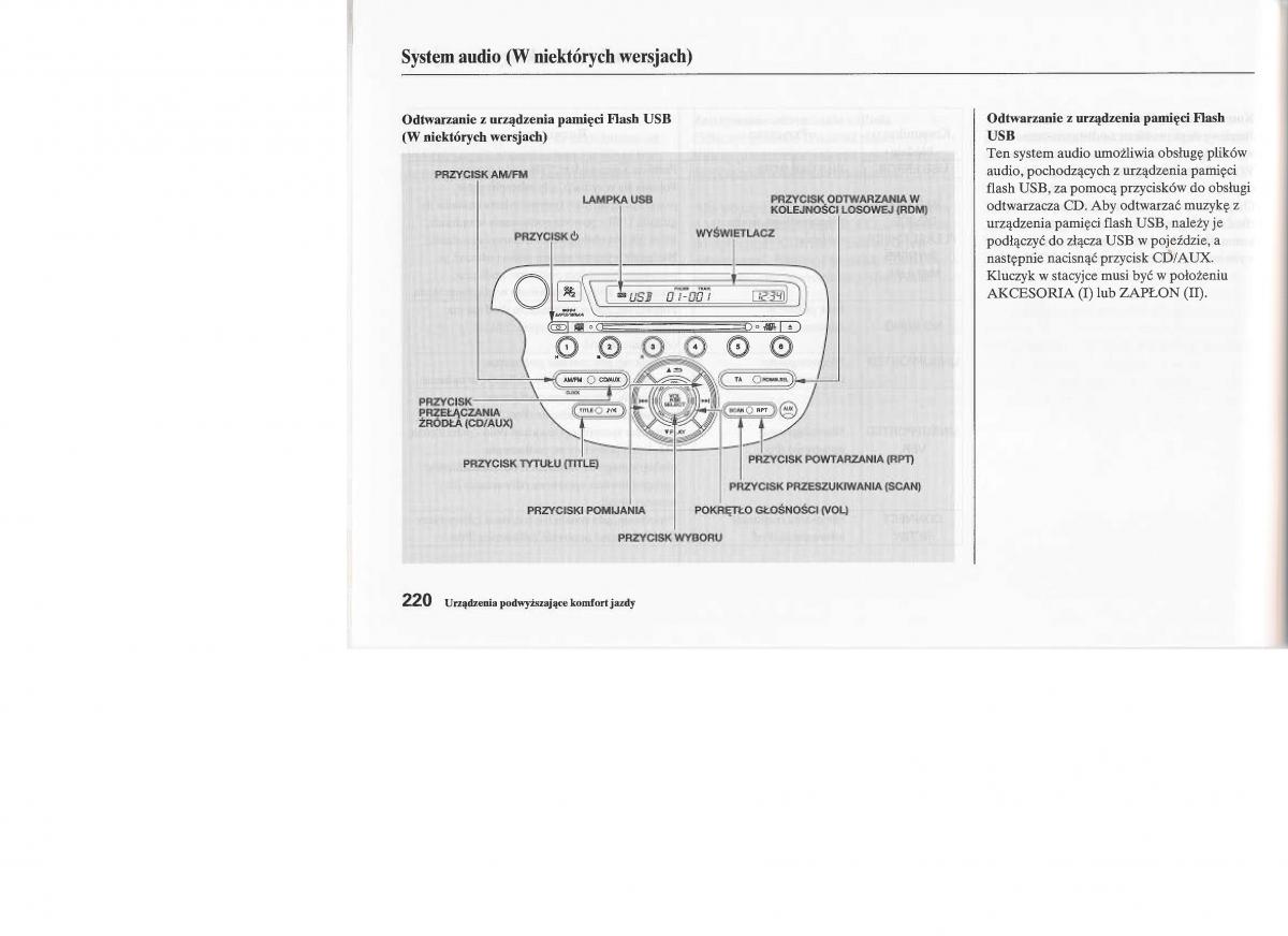 Honda Jazz III 3 Fit II instrukcja obslugi / page 219