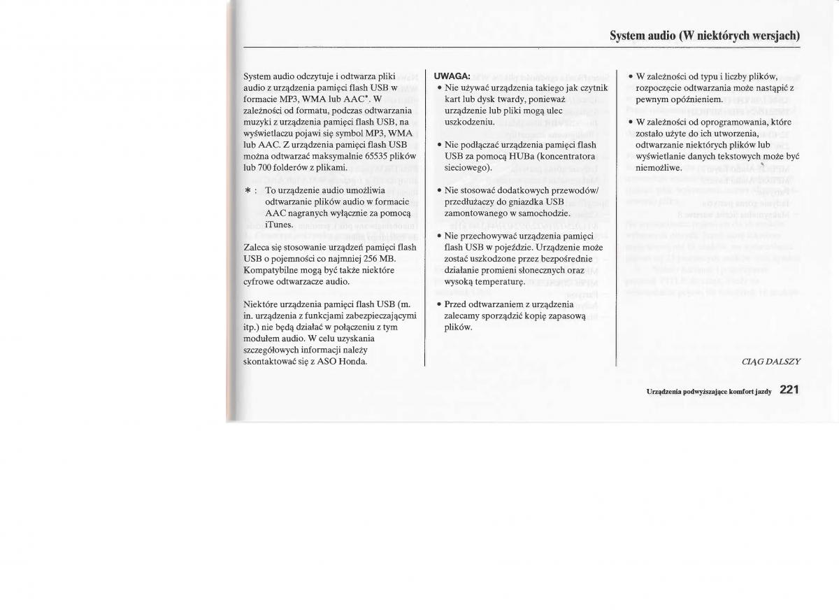 Honda Jazz III 3 Fit II instrukcja obslugi / page 220