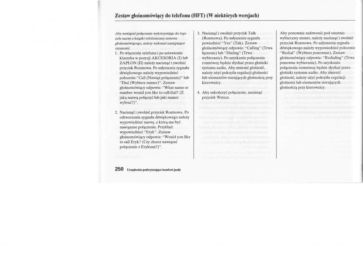 Honda Jazz III 3 Fit II instrukcja obslugi / page 249
