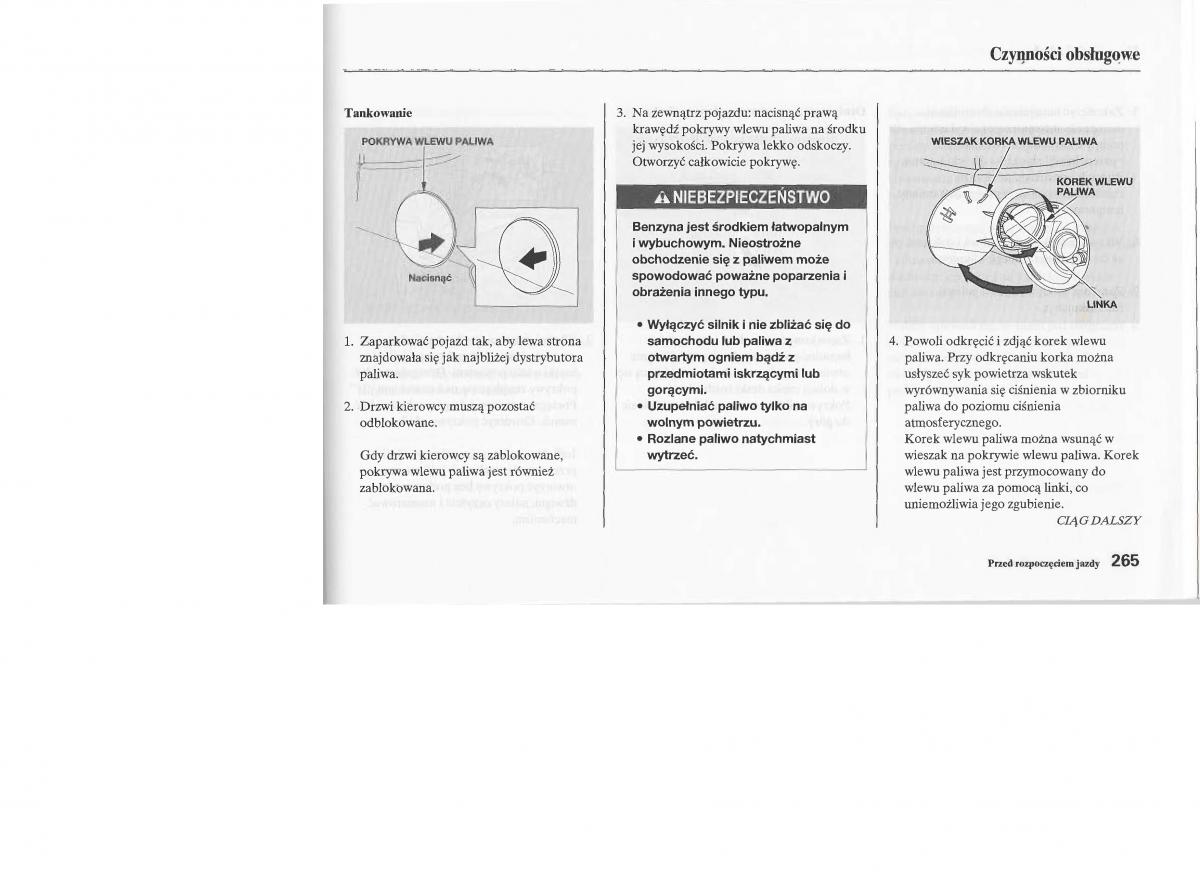 Honda Jazz III 3 Fit II instrukcja obslugi / page 264