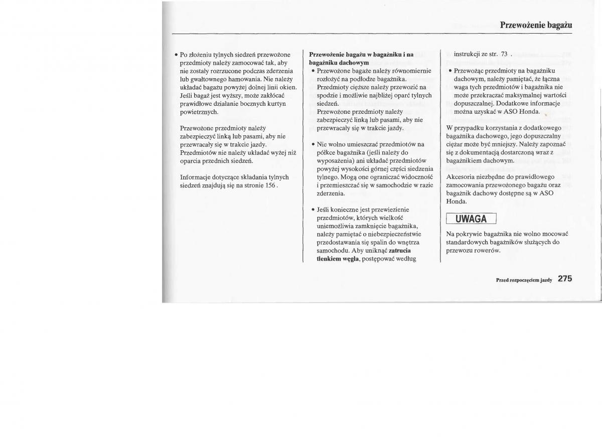 Honda Jazz III 3 Fit II instrukcja obslugi / page 274