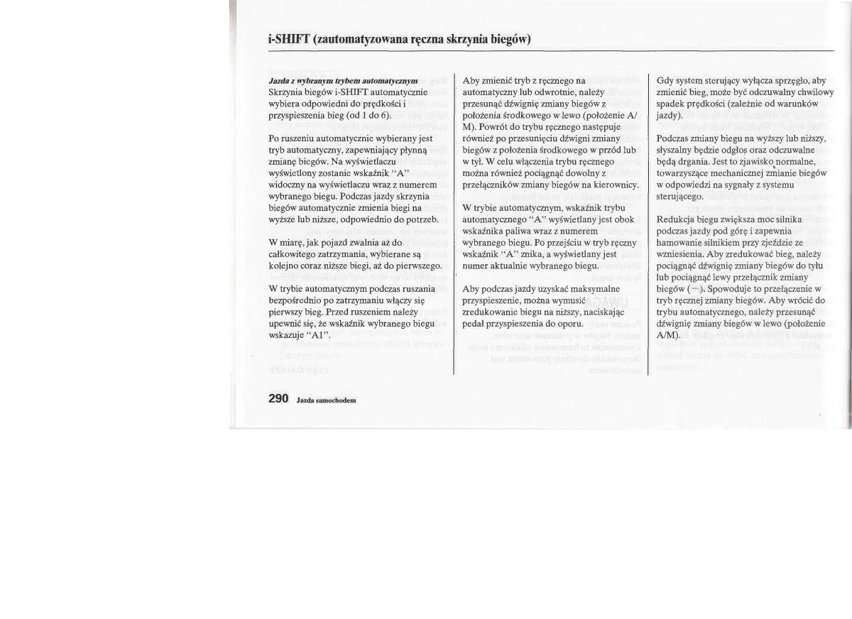 Honda Jazz III 3 Fit II instrukcja obslugi / page 288