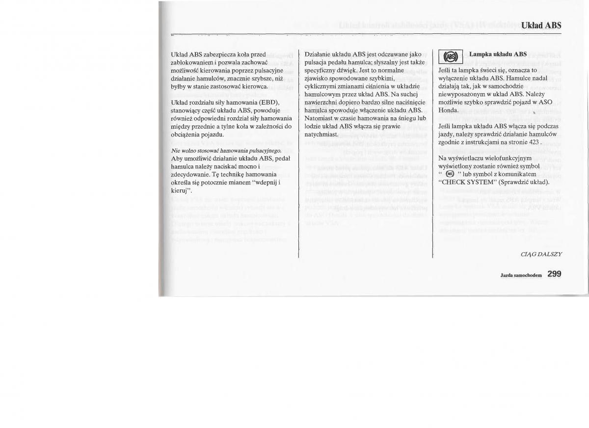 instrukcja obsługi Honda Jazz Honda Jazz III 3 Fit II instrukcja / page 297
