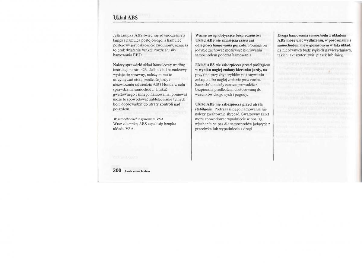 instrukcja obsługi Honda Jazz Honda Jazz III 3 Fit II instrukcja / page 298