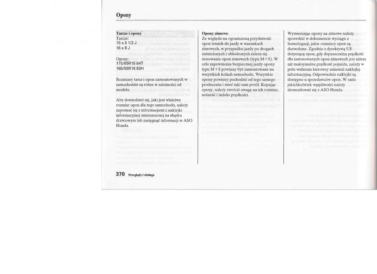 instrukcja obsługi Honda Jazz Honda Jazz III 3 Fit II instrukcja / page 367