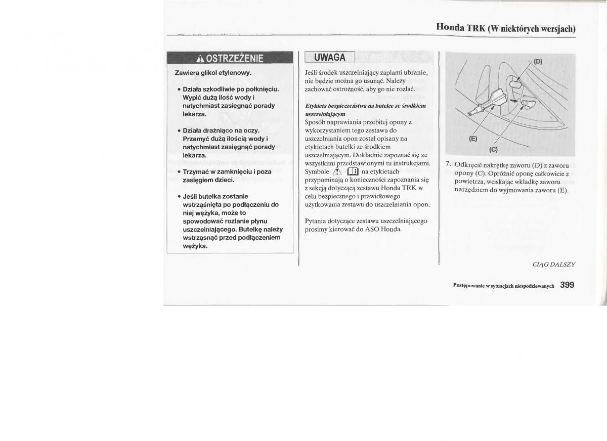 instrukcja obsługi Honda Jazz Honda Jazz III 3 Fit II instrukcja / page 398