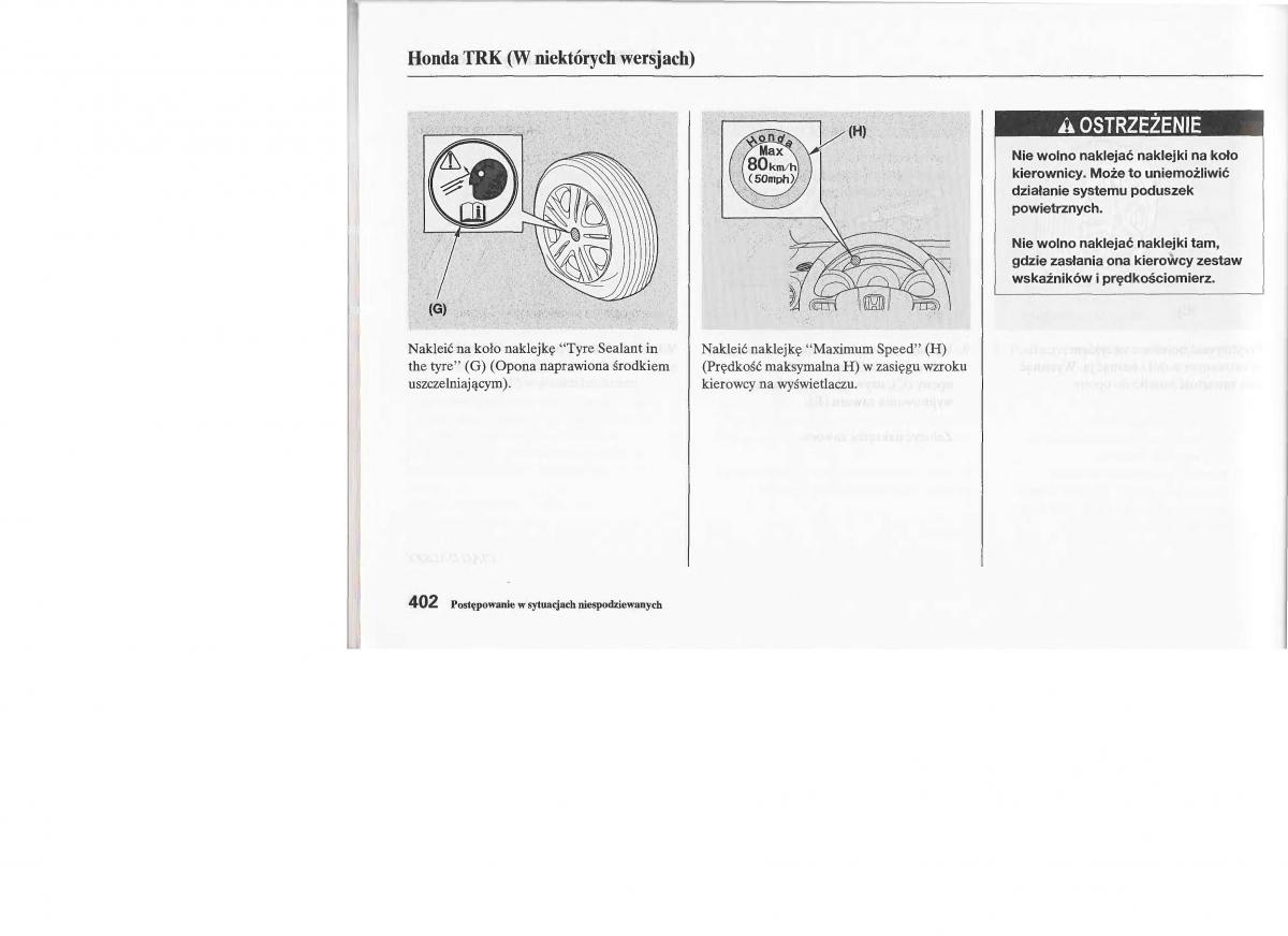 instrukcja obsługi Honda Jazz Honda Jazz III 3 Fit II instrukcja / page 401