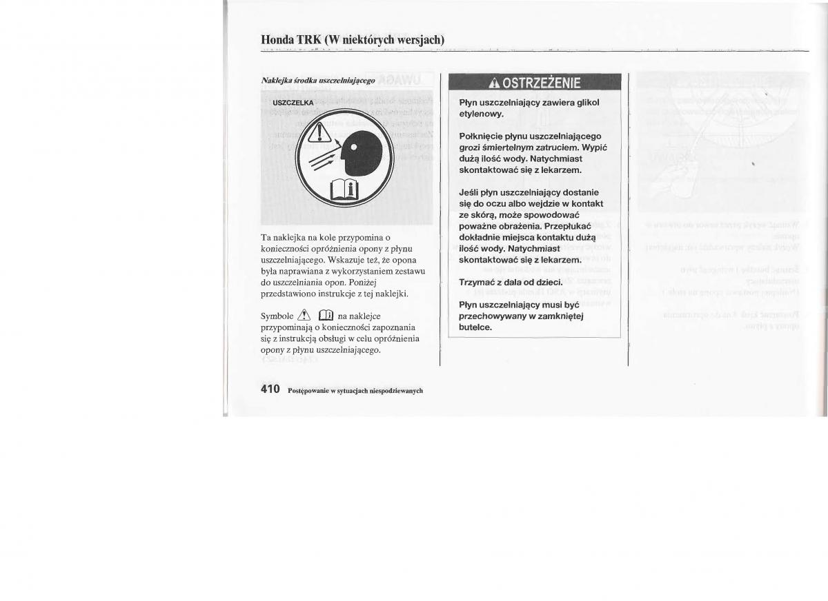 instrukcja obsługi Honda Jazz Honda Jazz III 3 Fit II instrukcja / page 409
