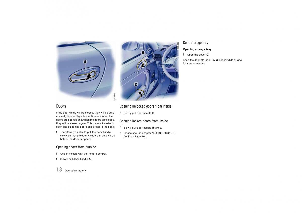 Porsche Carrera 911 997 owners manual / page 20