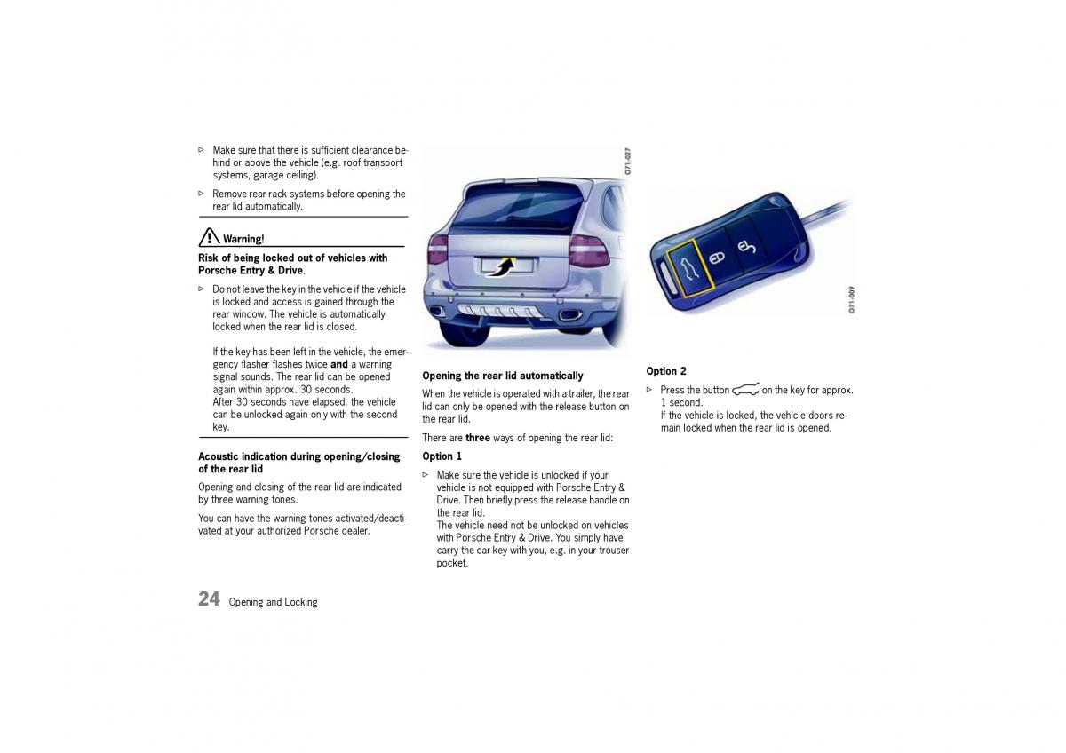 Porsche Cayenne I 1 owners manual / page 24