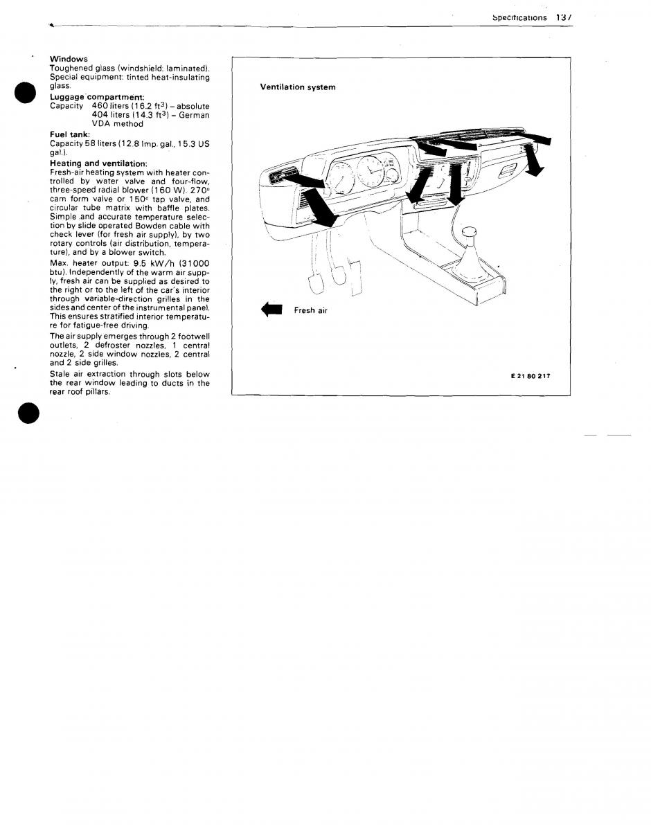 BMW 3 E21 316 318i 320 323i owners manual / page 129