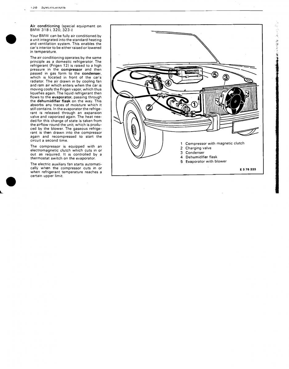 BMW 3 E21 316 318i 320 323i owners manual / page 130