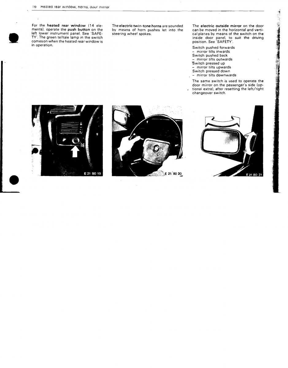 BMW 3 E21 316 318i 320 323i owners manual / page 15