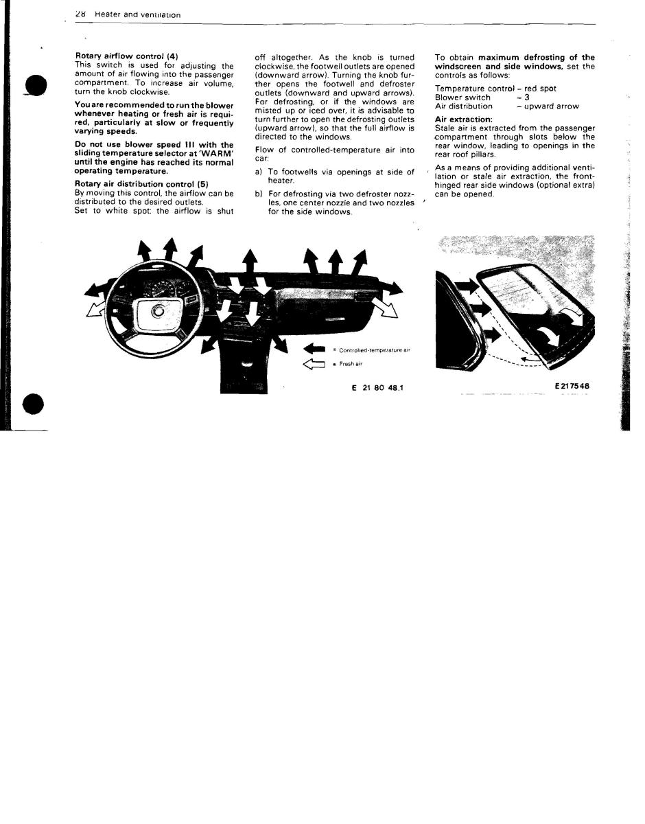 BMW 3 E21 316 318i 320 323i owners manual / page 27