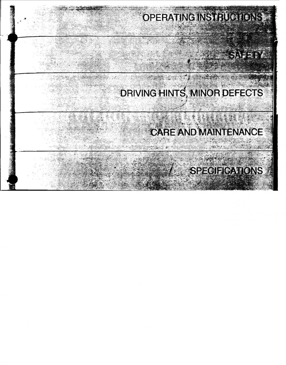 manual  BMW 3 E21 316 318i 320 323i owners manual / page 5