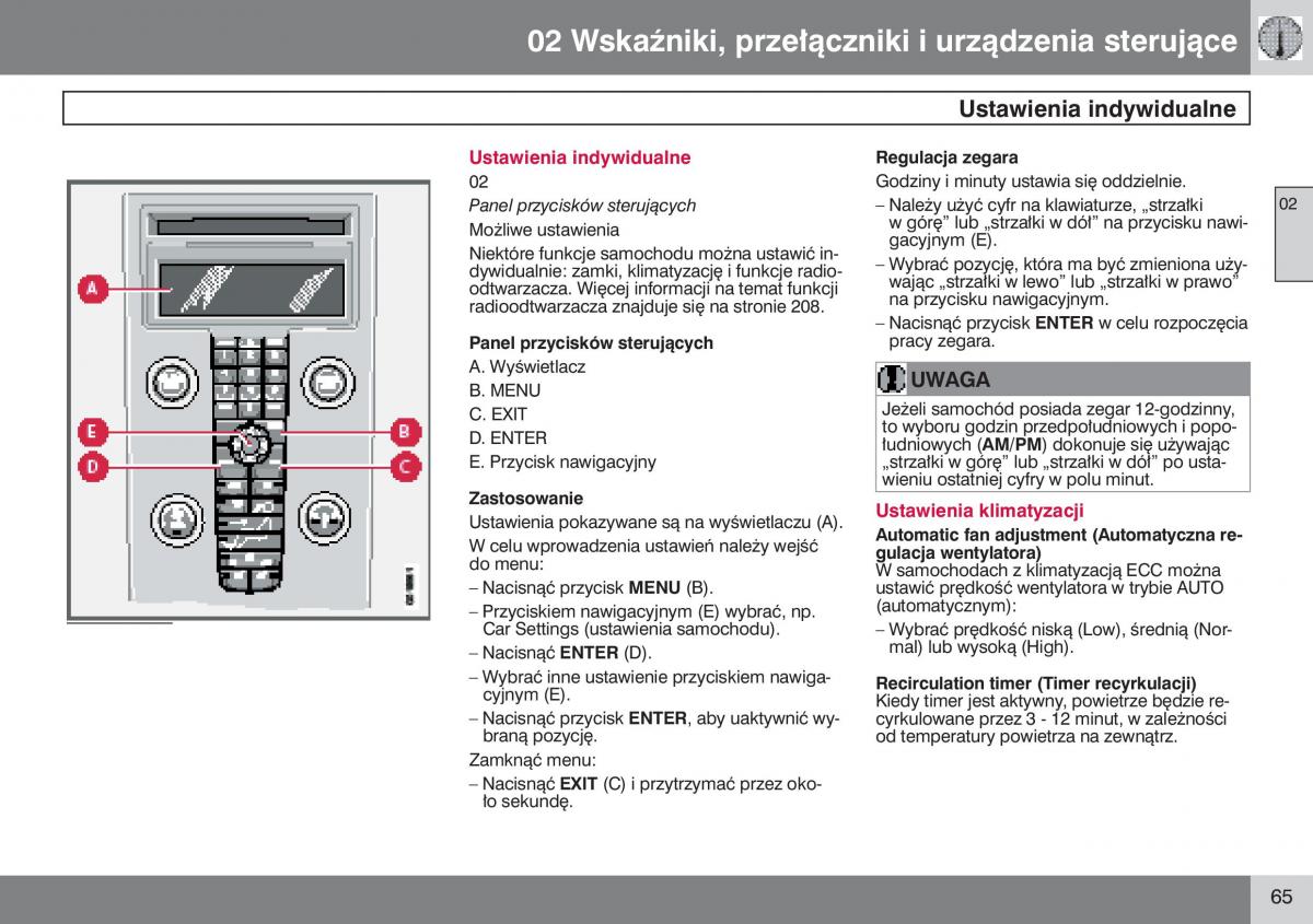 Volvo S40 II instrukcja obslugi / page 66