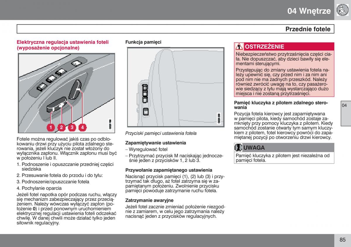 Volvo S40 II instrukcja obslugi / page 86