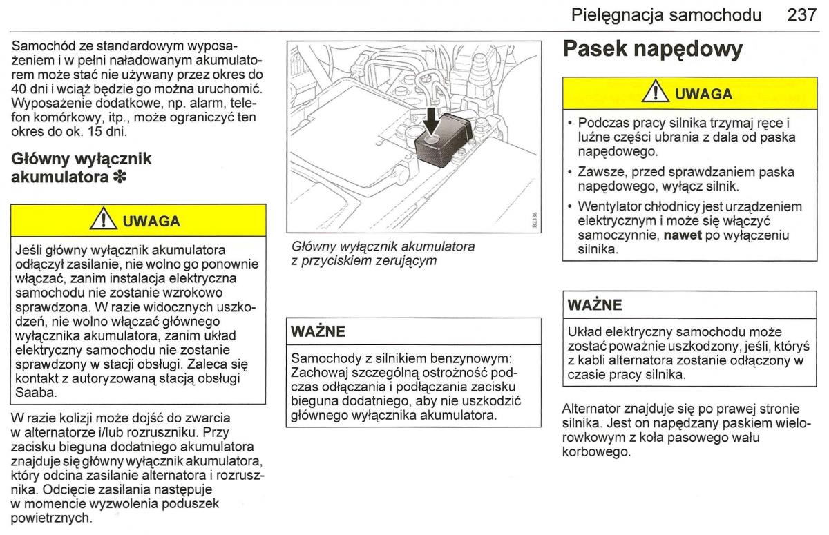manual Saab 9 3 Saab 9 3 II 2 YS3F instrukcja / page 239