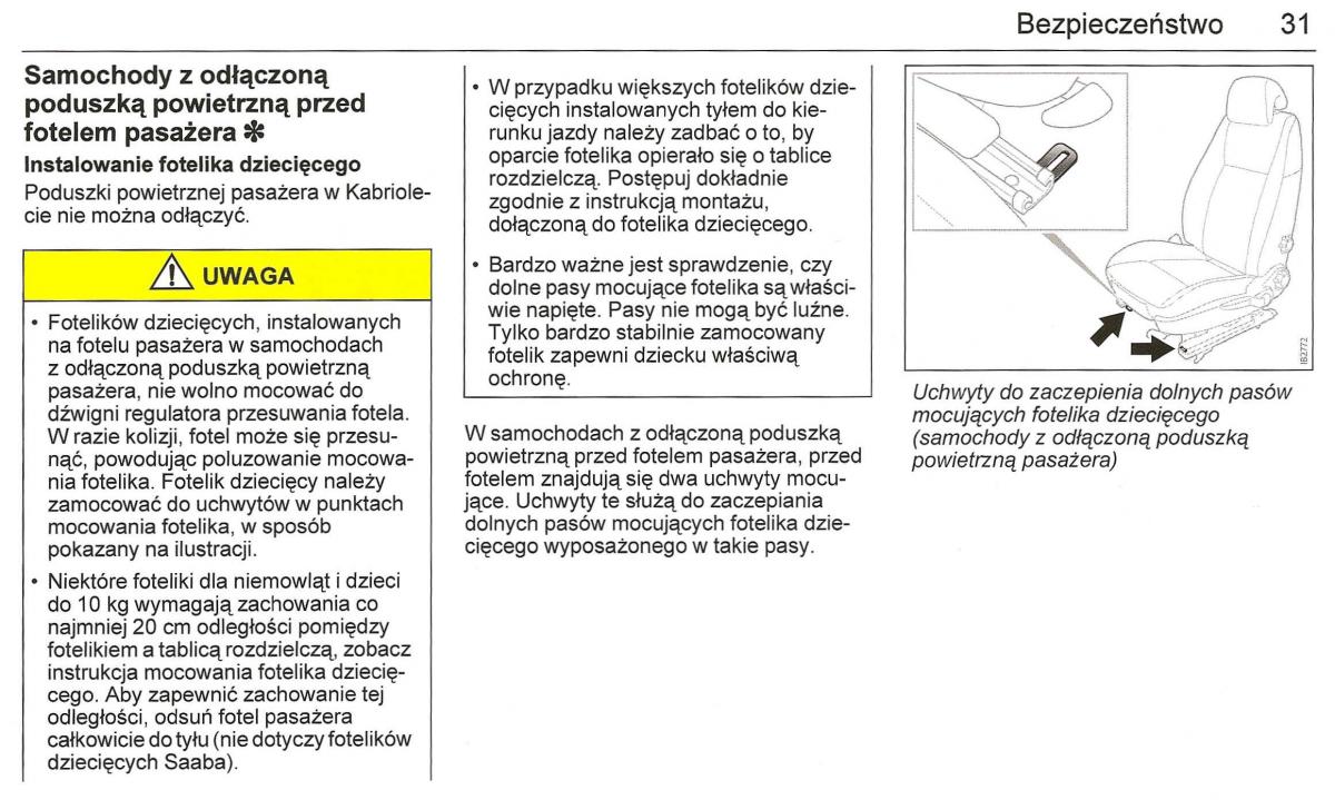 Saab 9 3 II 2 YS3F instrukcja obslugi / page 33