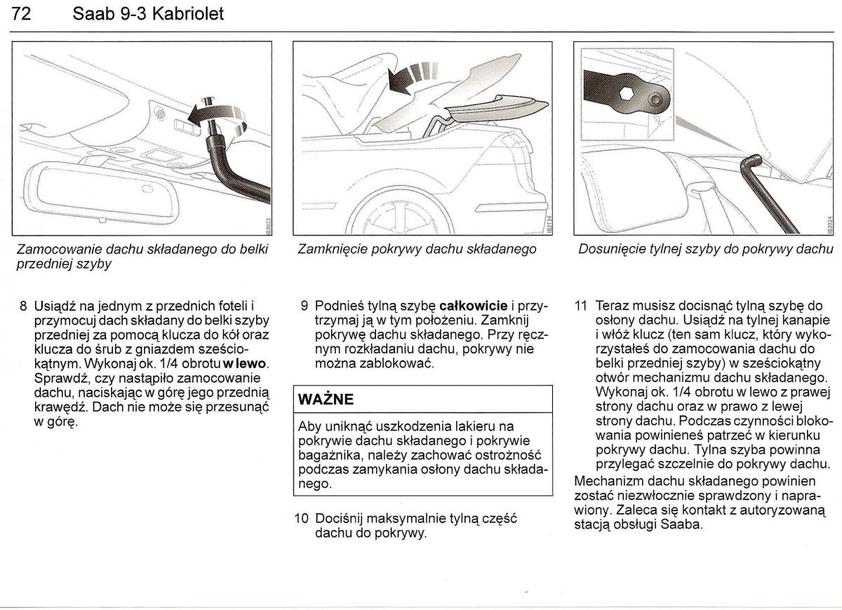 manual Saab 9 3 Saab 9 3 II 2 YS3F instrukcja page 74 pdf