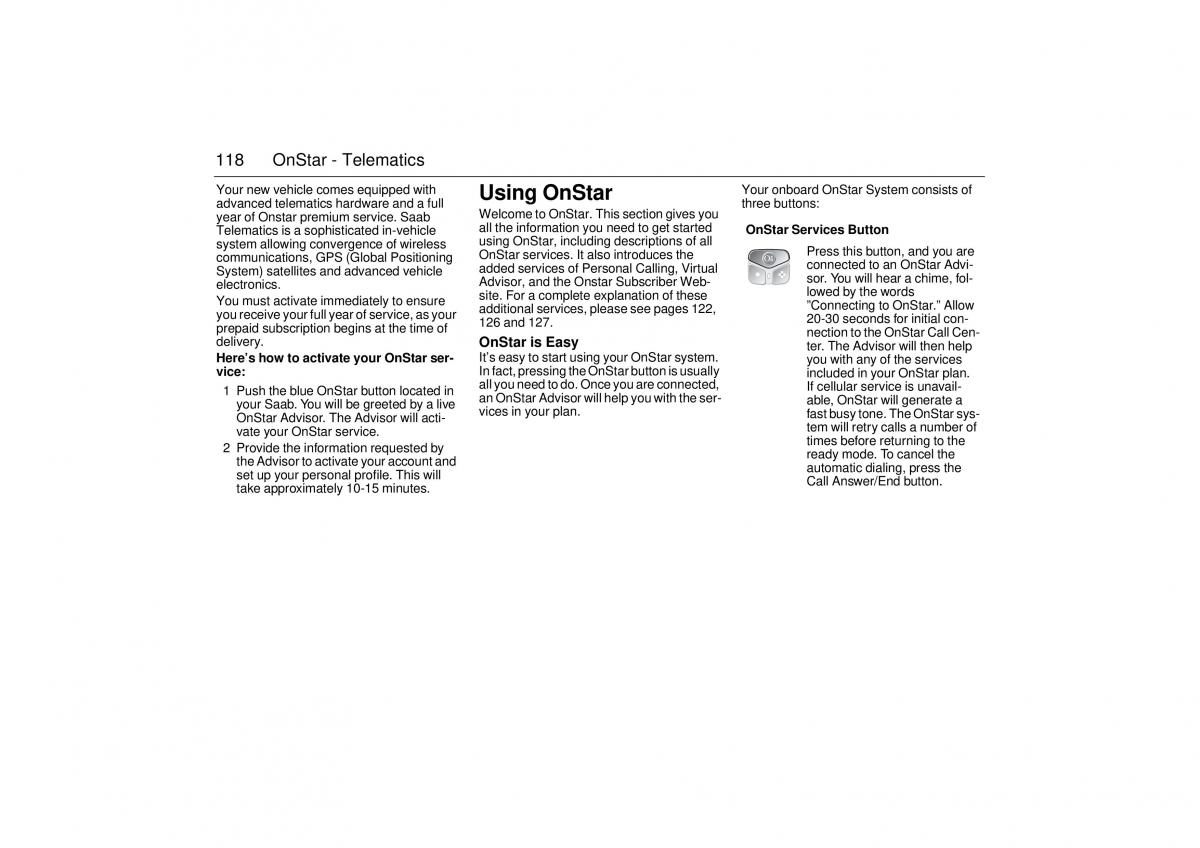 Saab 9 3 I 1 YS3D owners manual / page 118
