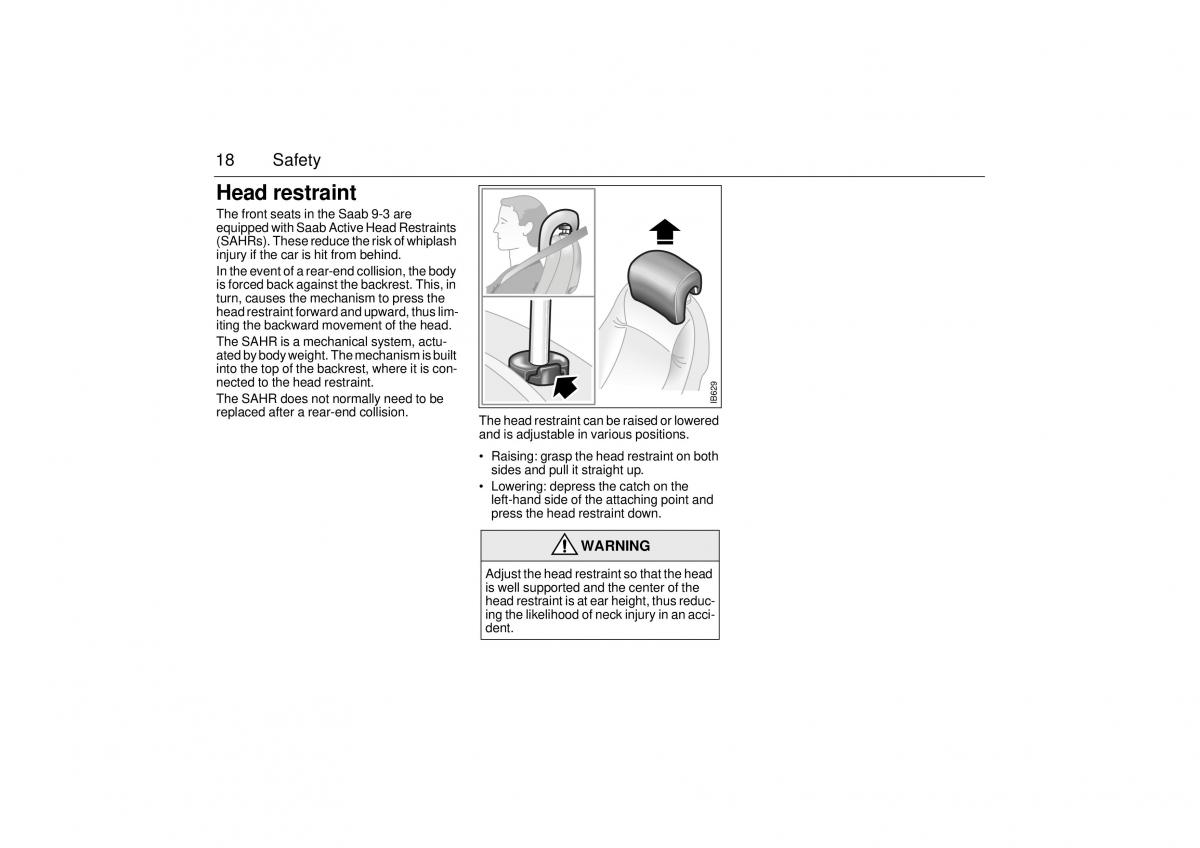 Saab 9 3 I 1 YS3D owners manual / page 18