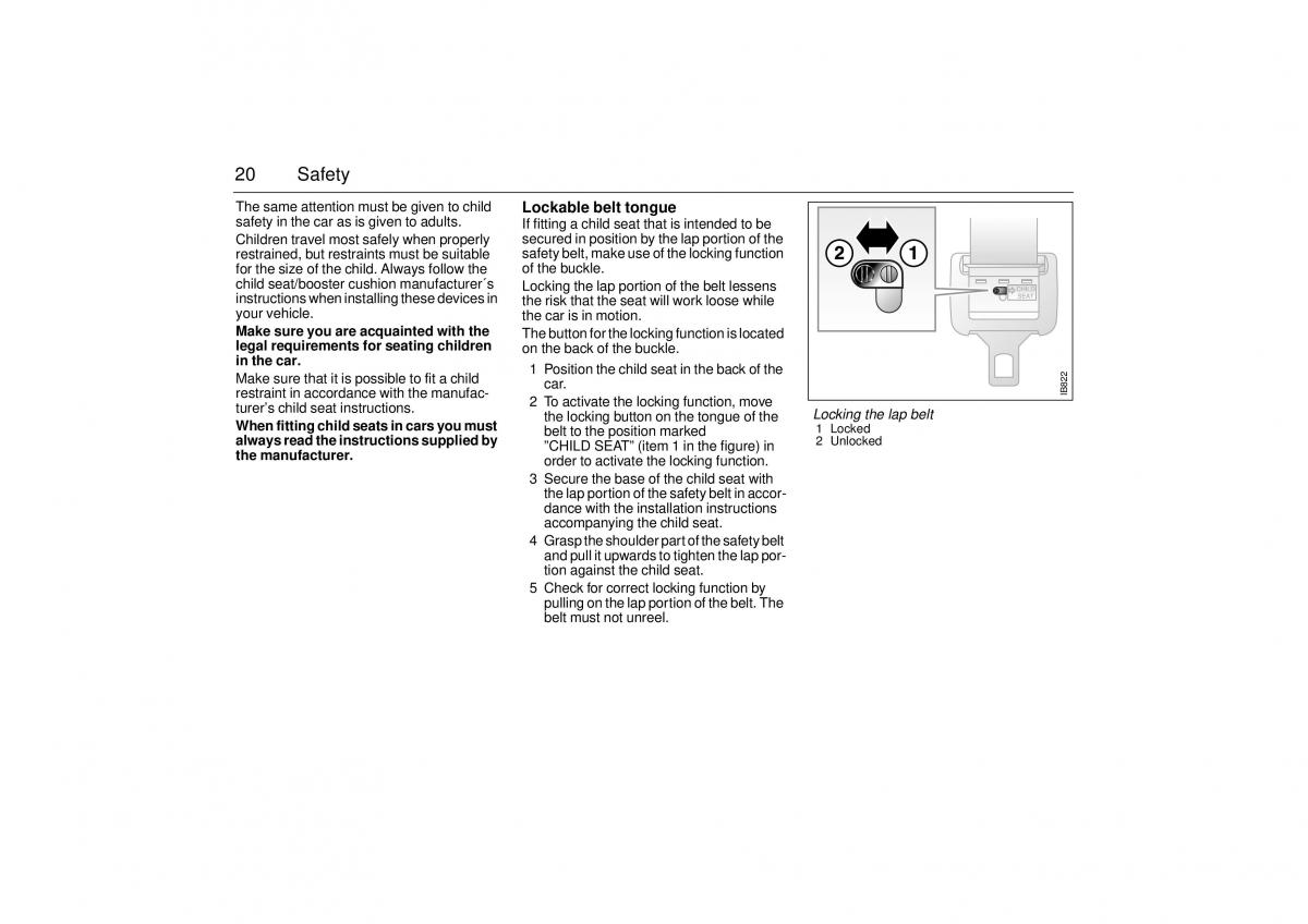 Saab 9 3 I 1 YS3D owners manual / page 20