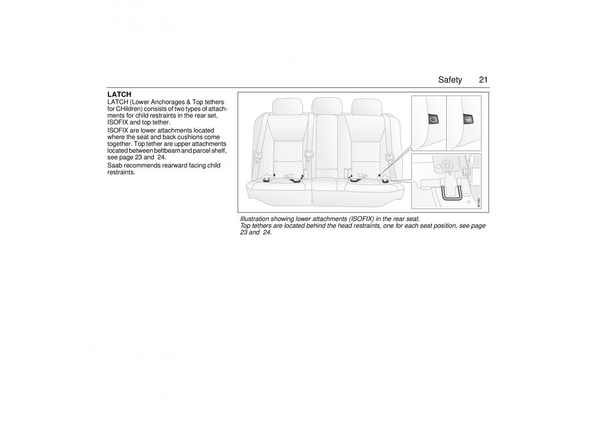 manual  Saab 9 3 I 1 YS3D owners manual / page 21
