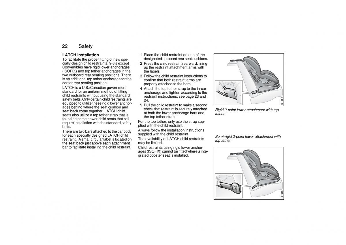 Saab 9 3 I 1 YS3D owners manual / page 22