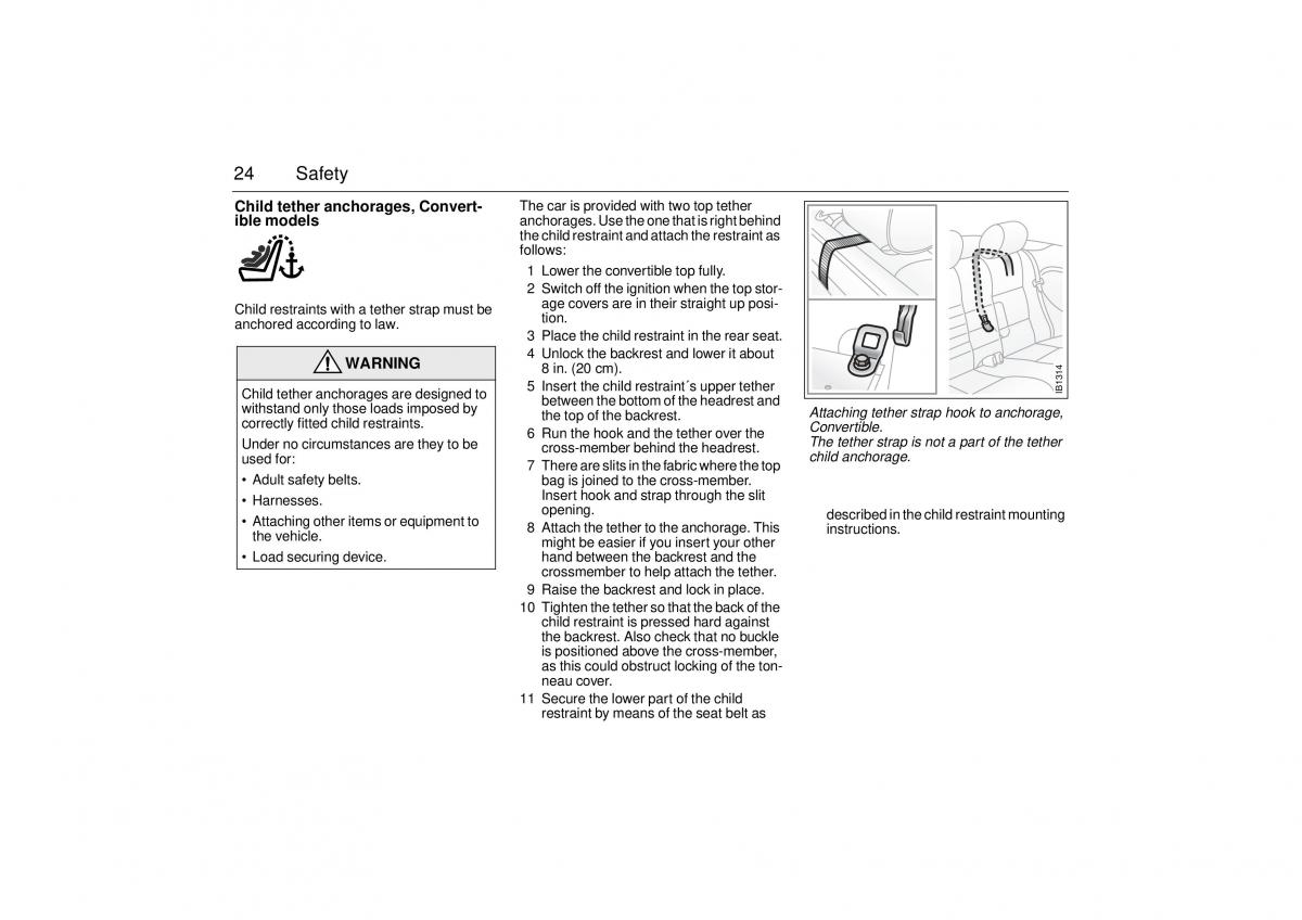 Saab 9 3 I 1 YS3D owners manual / page 24