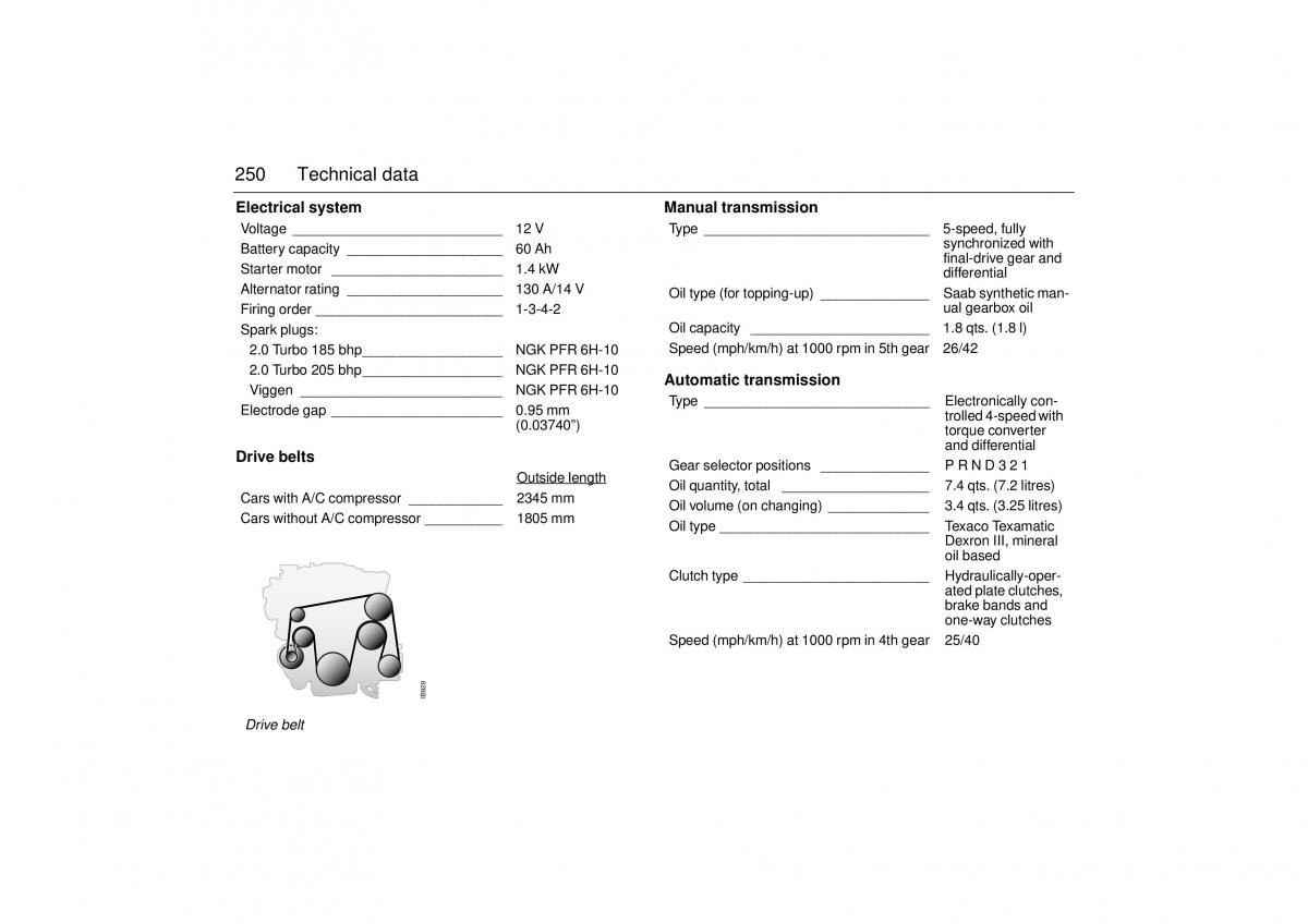 manual  Saab 9 3 I 1 YS3D owners manual / page 250