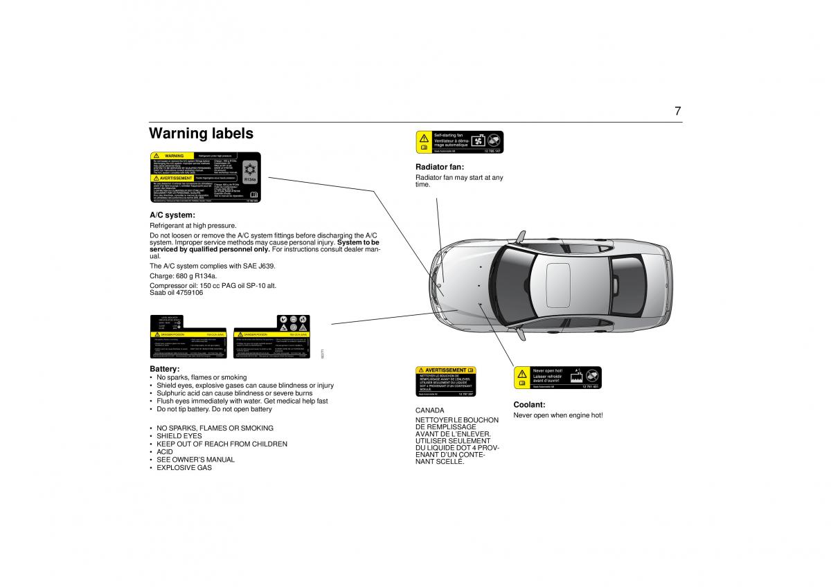 manual  Saab 9 3 II 2 YS3F owners manual / page 9