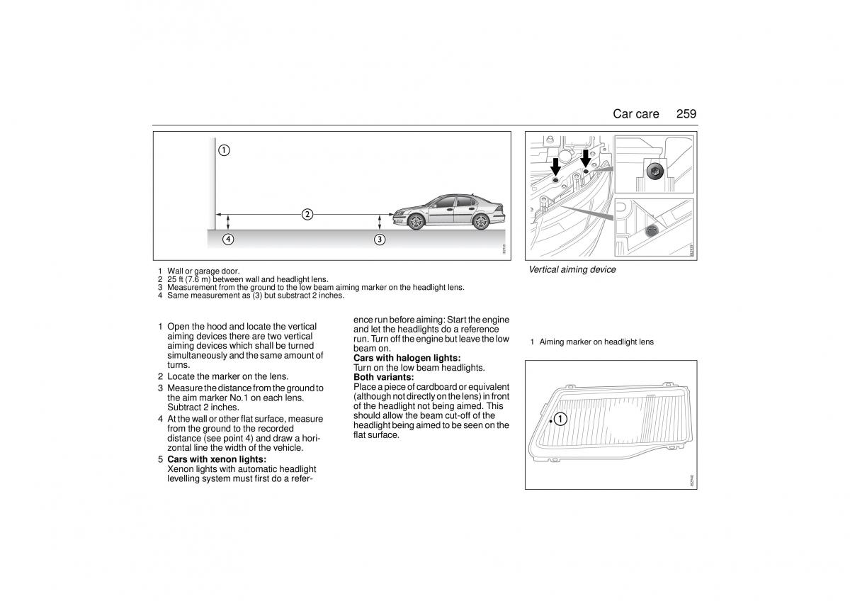Saab 9 3 II 2 YS3F owners manual / page 261