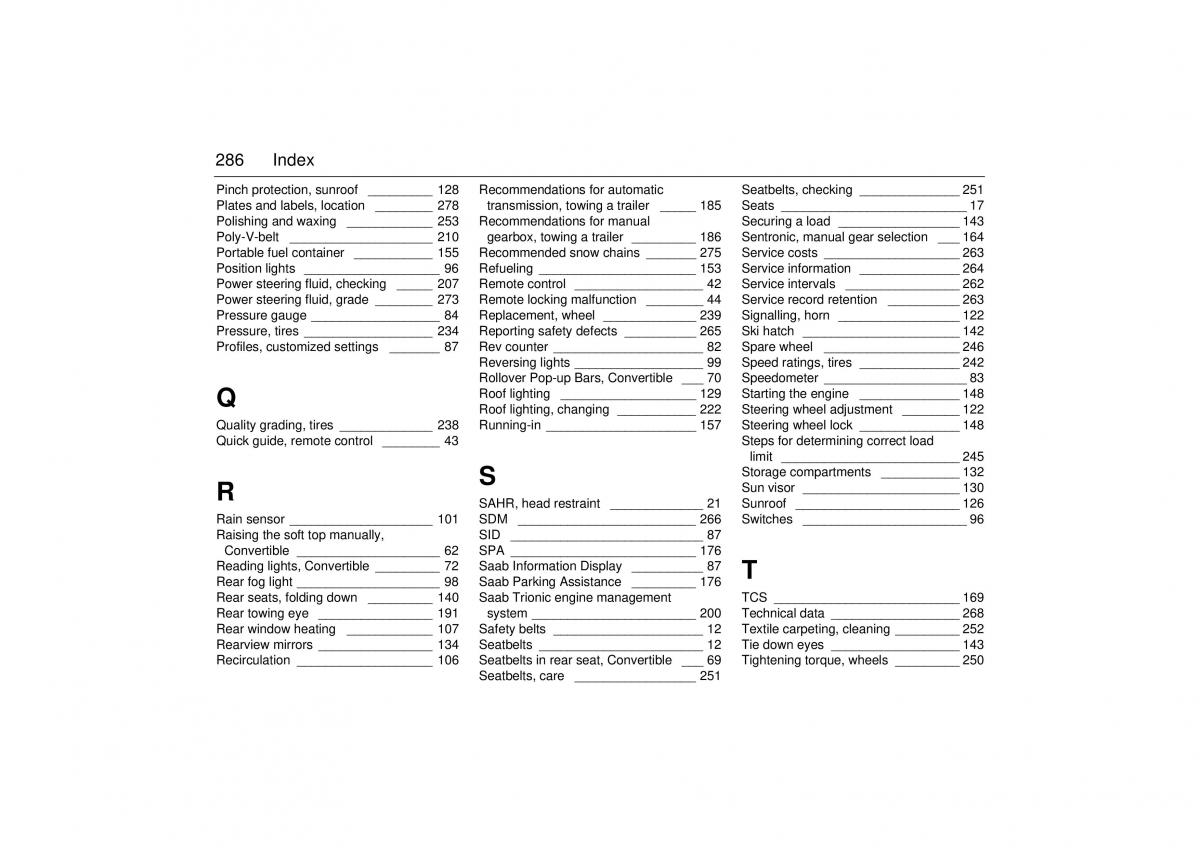 Saab 9 3 II 2 YS3F owners manual / page 288