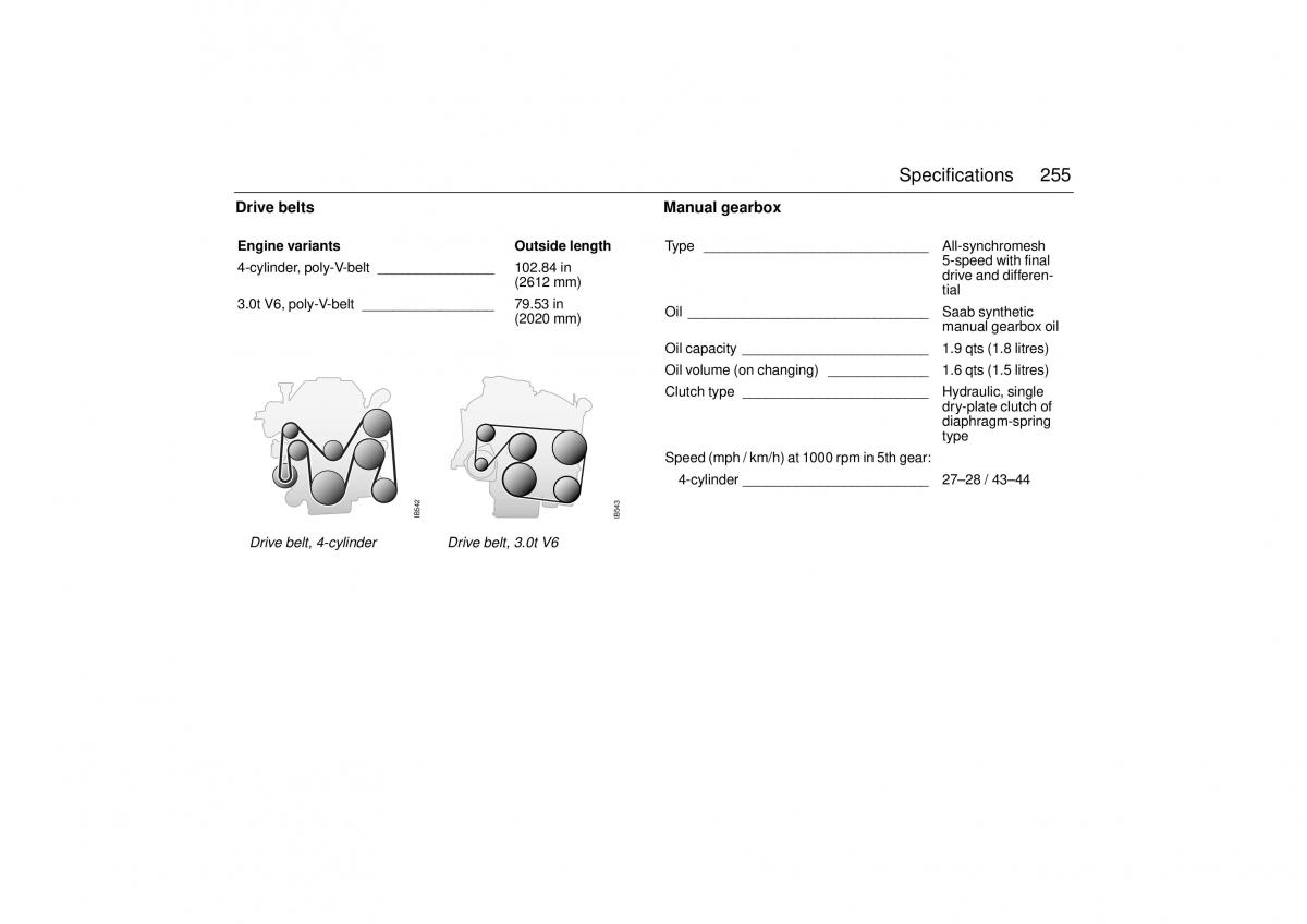 Saab 9 5 I 1 YS3E owners manual / page 255