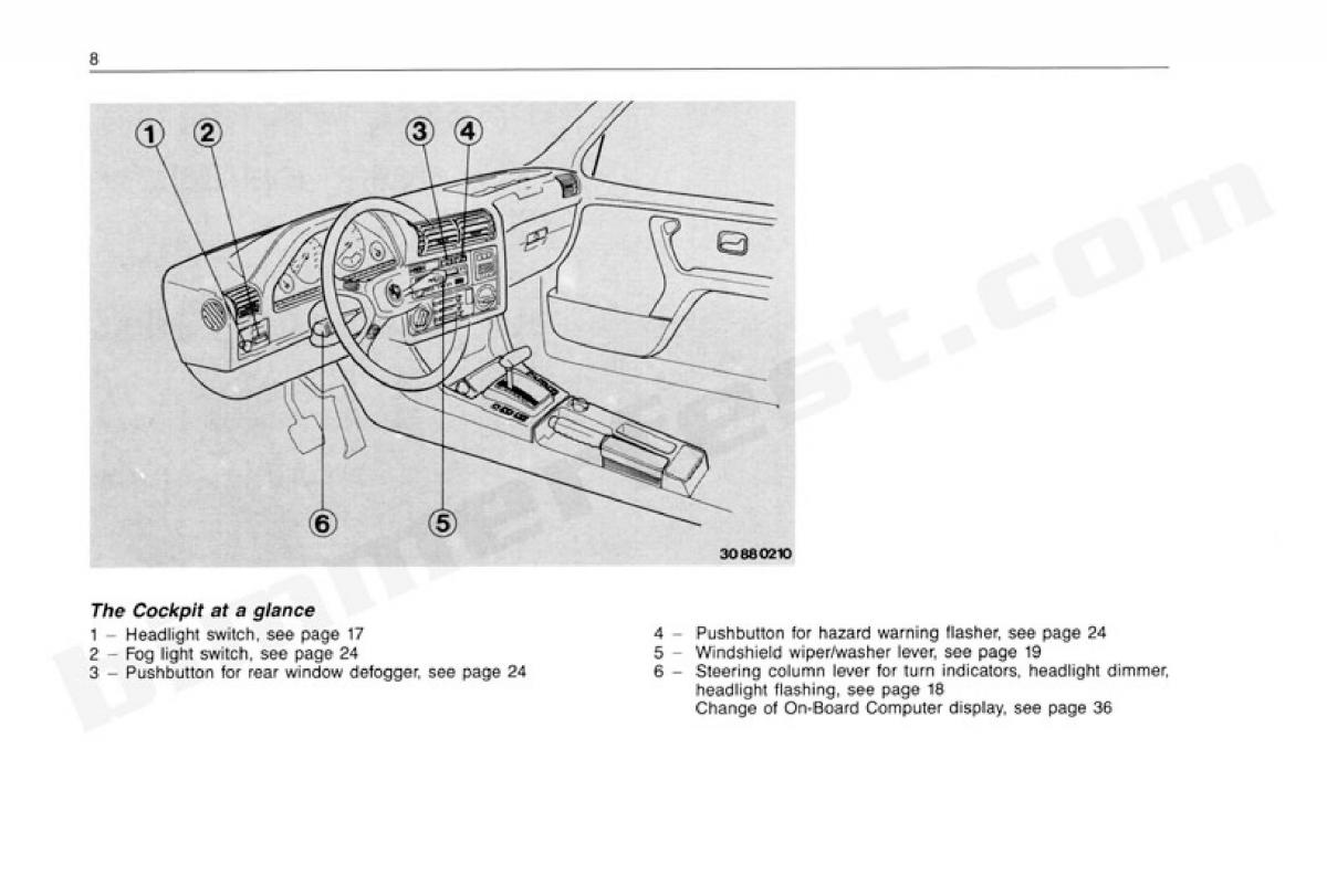 manual  BMW 3 E30 owners manual / page 9