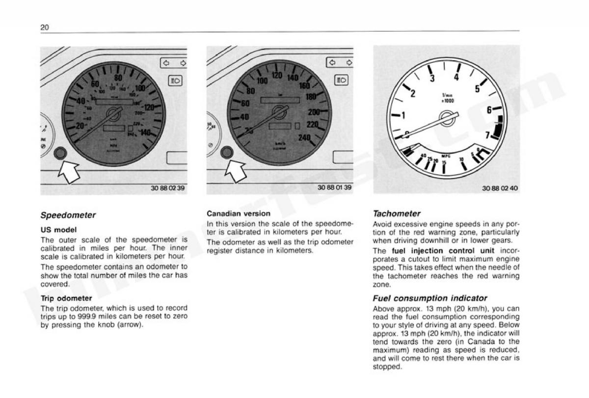 manual  BMW 3 E30 owners manual / page 21